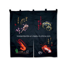 Custom Made Tc Embroidered Japanese Sushi No Suki Door Curtain